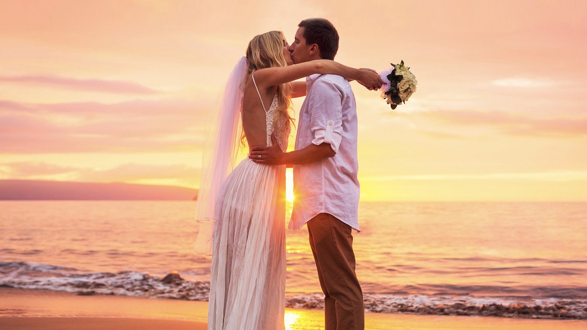 Destination Wedding Contact Us - Couple getting married on tropical beach