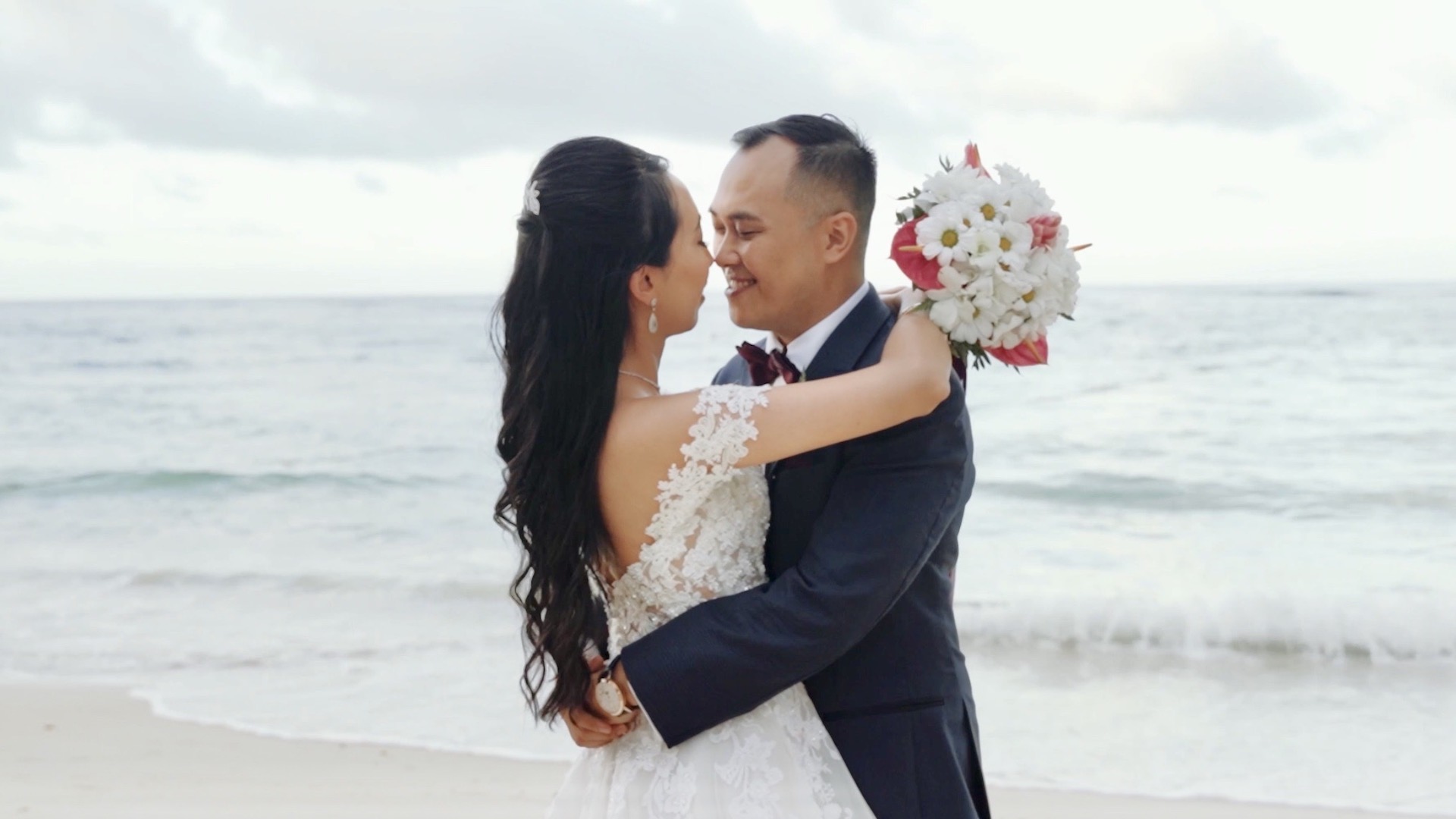 Everlasting Love - Beach Wedding Bride and Groom