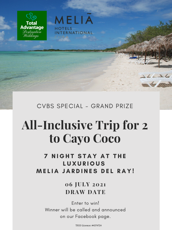 Free Draw - Win All-Inclusive Trip to Cayo Coco, Cuba