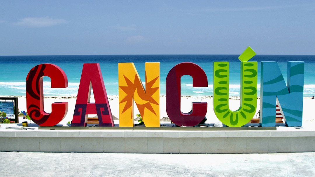 Cancun Sign Vacation Playground