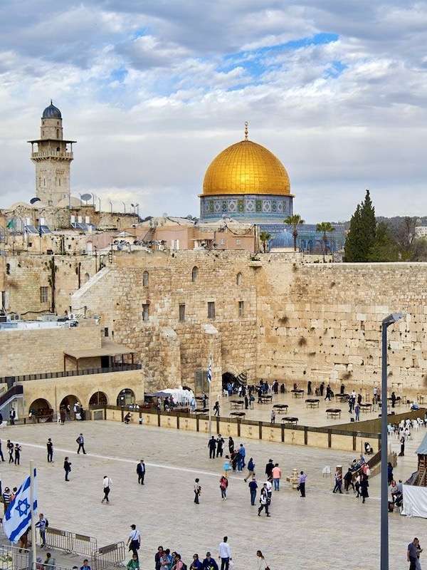 Western Wall, Jerusalem  - Judaism’s holiest site is the Temple Mount in Jerusalem.vel