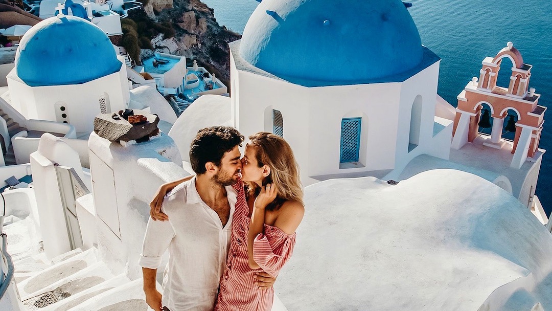 Post-Pandemic Travel Trends - Romantic Travel - Santorini Wedding