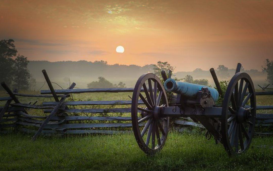 Gettysburg Battlefield - Historic Trails and Blue Ridge Mountains