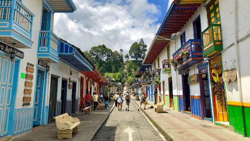 Colorful towns in Colombia's Coffee Region